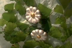 daisy ohrschmuck silber gold